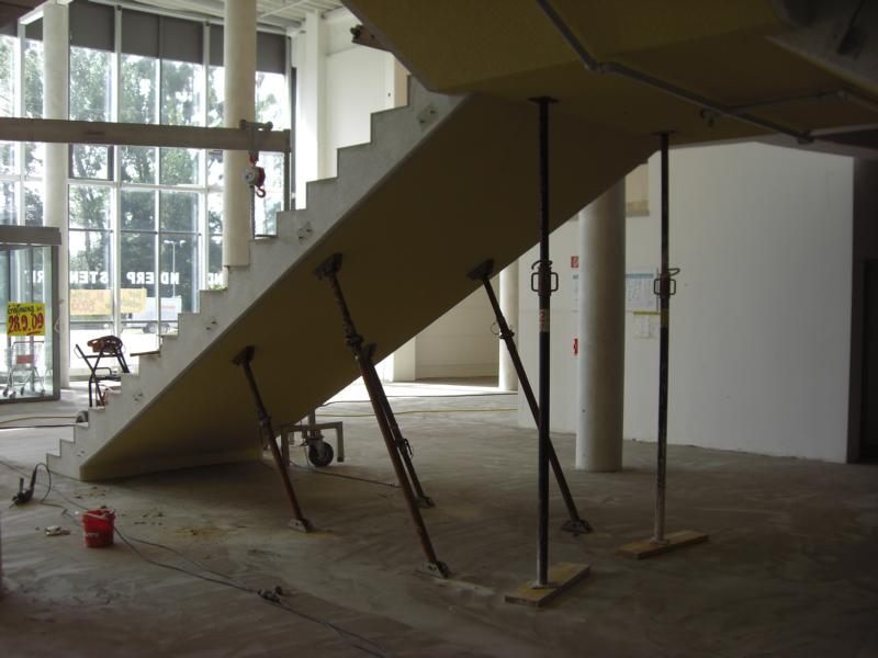 Rückbau einer Stahlbetontreppe